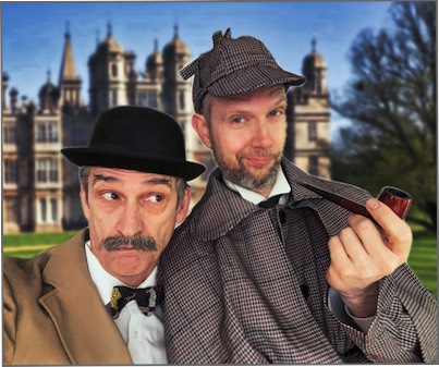 Walkact als Sherlock Holmes und Dr. Watson
