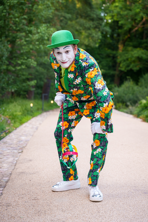 Walking Act als Pantomimekünstler auf der BONA in Berlin