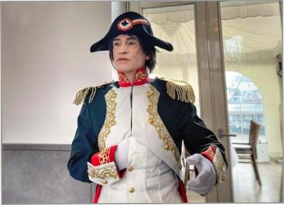 Lebende Statue als  Napoleon Bonaparte